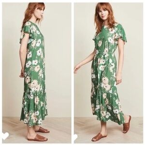 Rachel Pally Green Floral Maxi Dress